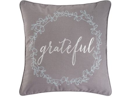 Grateful Wreath Pillow For Cheap