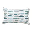 Fish Pattern Lumbar Indoor Outdoor Pillow Hot on Sale