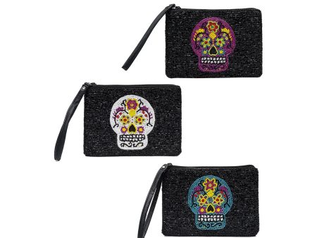 Sugar Skull Beaded Purse, Asst. of 3 Online Sale