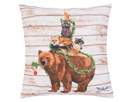 Woodland Yuletide Tree Pillow Sale