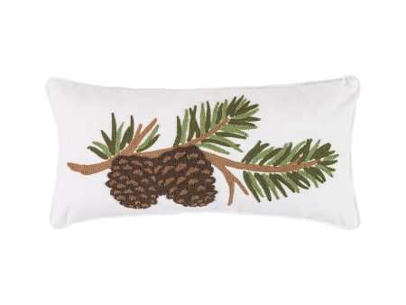 Pinecone Branch Pillow For Sale