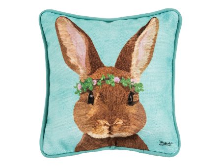 Clover Bunny Mini Pillow For Sale