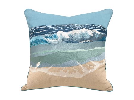 Surf Breaker Indoor Outdoor Pillow For Cheap