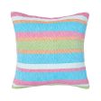 Key Lime Stripe Pillow Online Sale