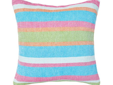 Key Lime Stripe Pillow Online Sale