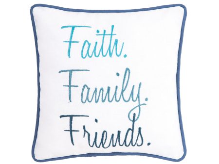 Faith Family Friends Mini Pillow Discount