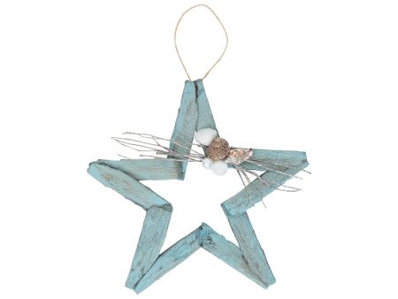 Seafoam Driftwood Star Ornament For Discount