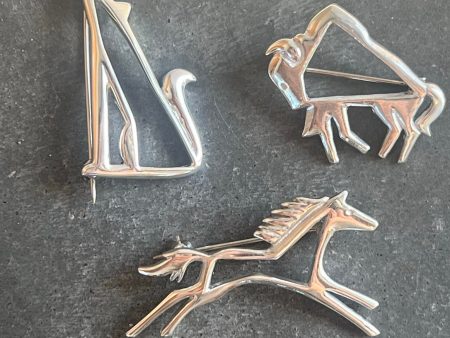 Silver Animal Pins- Assorted Online Sale