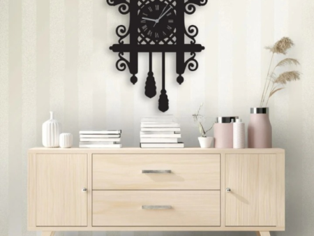 Bird Cage 3d Wooden Wall Clock Decoration Fashion