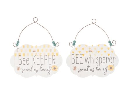 Bee Wall Plaque, Asst. of 2 For Sale