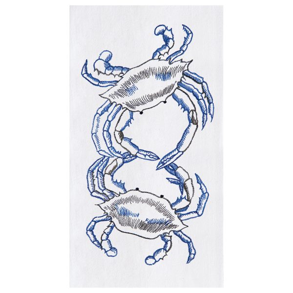 Blue Crabs Kitchen Towel Hot on Sale