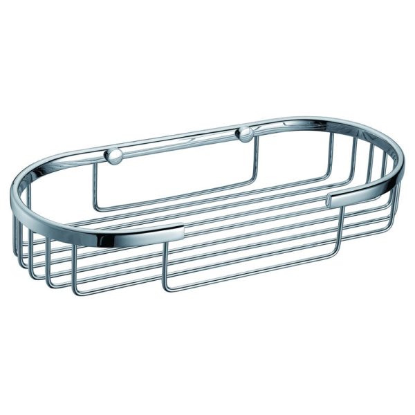 Modern Chrome Bathroom Oval Basket 9510T04041C Online Hot Sale