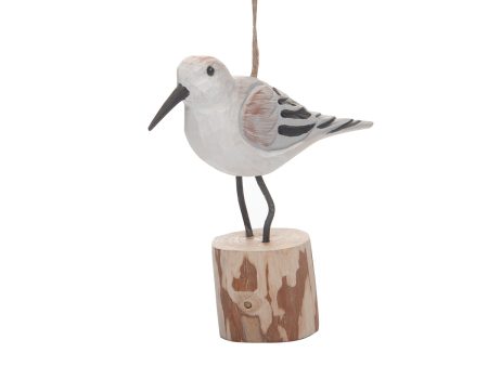 Carved Sandpiper Ornament Online now