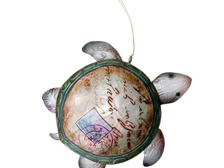 Postcard Beach Sea Turtle Ornament Online now