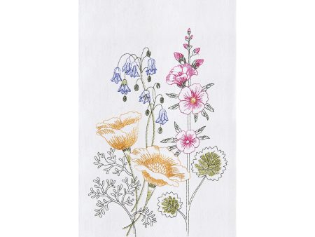 Floral Garden Kitchen Towel For Sale