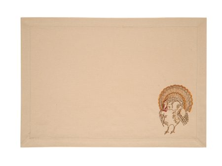 Gobble Gobble Embroidered Placemat Online Hot Sale