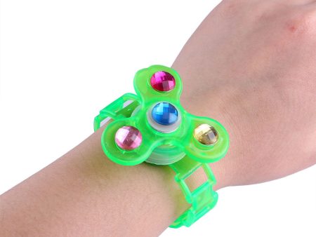 Children s Luminous Wrist Band Manual Rotating Hot on Sale