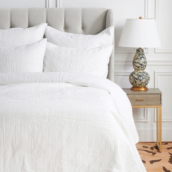 Sloane White Standard Sham For Cheap