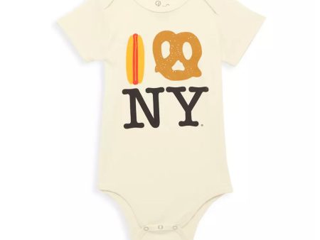 Hot Dog Pretzel NY Onesie-Beige Fashion