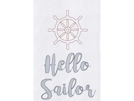 Hello Sailor Kitchen Towel For Sale