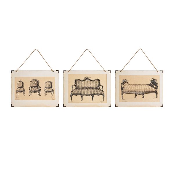 Palace Furniture Wall Art, Asst. of 3 Supply