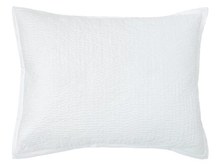 Sloane White Standard Sham For Cheap