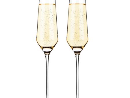 Crystal Champagne Glass set 2-Glass set 2 Online now