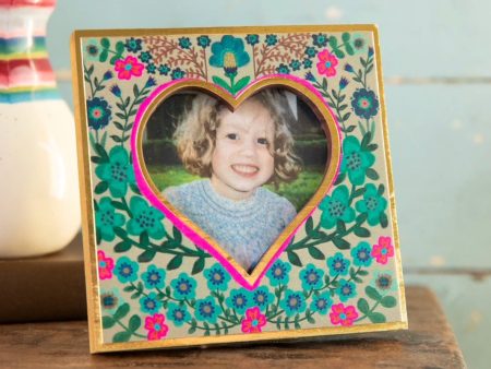 Mini Heart Frame Dusty Blue Online