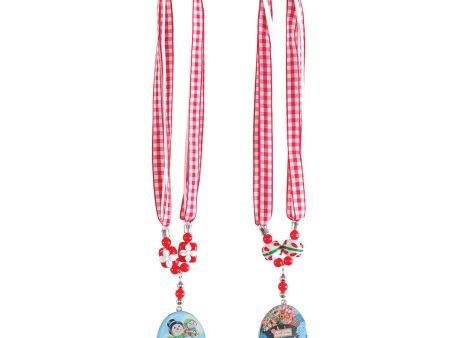 Snowman Pendant Necklace, Asst. of 2 Discount