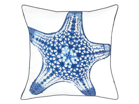 Blue Sea Star Indoor Outdoor Pillow For Discount