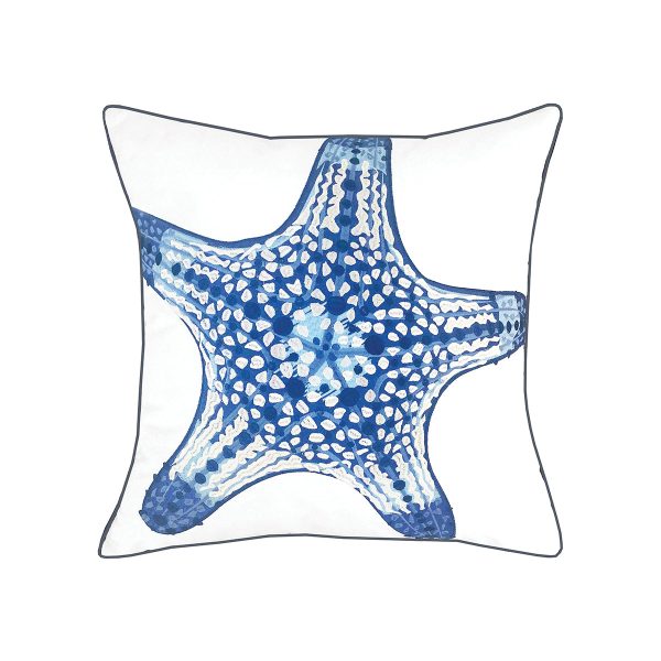 Blue Sea Star Indoor Outdoor Pillow For Discount