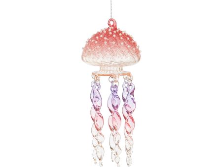 Pink Jellyfish Beaded Ornament Sale