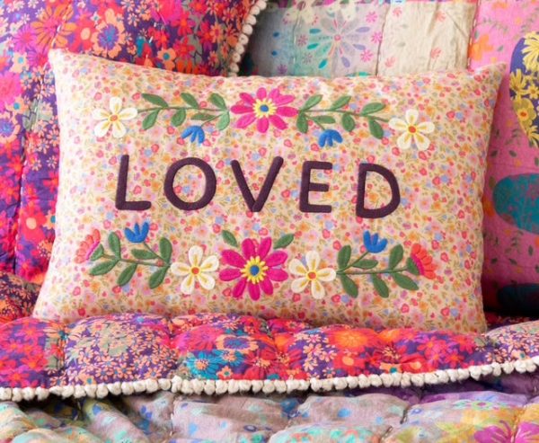 Embroidered Giving Pillow Fashion