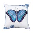 Bold Blue Butterfly Indoor Outdoor Pillow Sale