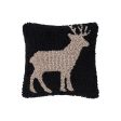 Deer Hooked Mini Pillow Discount