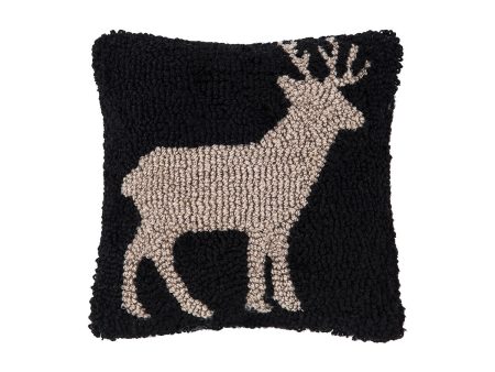 Deer Hooked Mini Pillow Discount