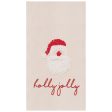 Holly Jolly Santa Kitchen Towel For Sale