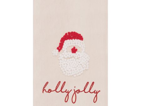 Holly Jolly Santa Kitchen Towel For Sale