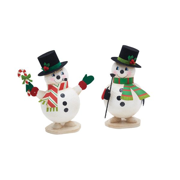 Happy Snowman Figurine, Asst. of 2 Online Sale