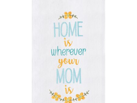 Home With Mom Kitchen Towel Hot on Sale