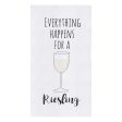 Everything Happens Kitchen Towel Hot on Sale