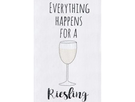 Everything Happens Kitchen Towel Hot on Sale