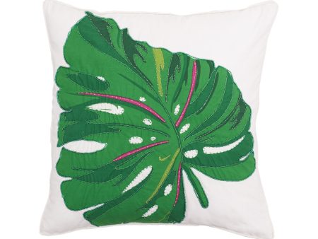 Layla Monstera Palm Pillow For Discount