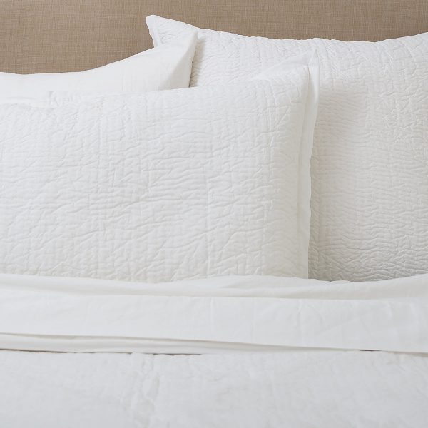 Sloane White Standard Sham For Cheap