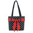 Polka Dot Ruffle Tote For Discount