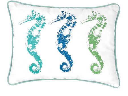 3 Seahorses Pillow Online now