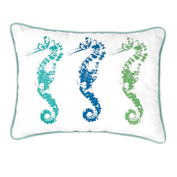 3 Seahorses Pillow Online now