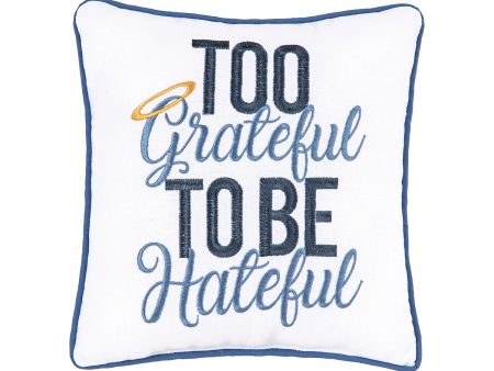 Too Grateful Mini Pillow Discount