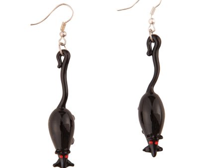 Artglass Rat Earrings Online now