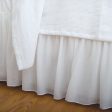 Voile White Twin Bed Skirt Online now